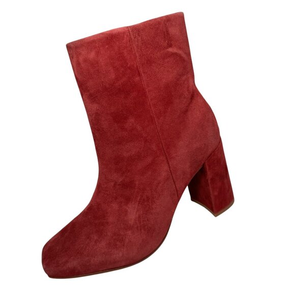 FRANKIE4 Campbell Burgundy Suede Boots Podiatrist design Comfort size 7.5 US NEW - Picture 1 of 7
